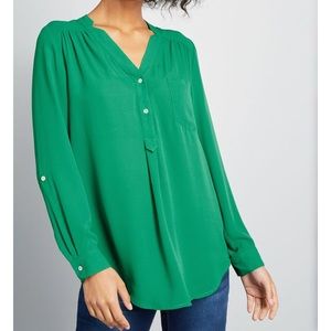 Green Long Sleeve Tunic